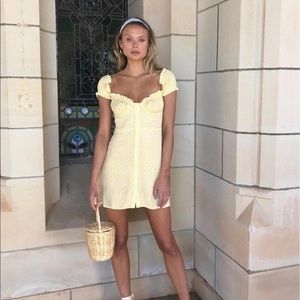 With Jean floral mini dress